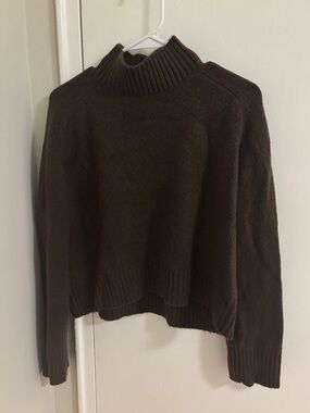 Abercrombie Brown Mock Neck Sweater